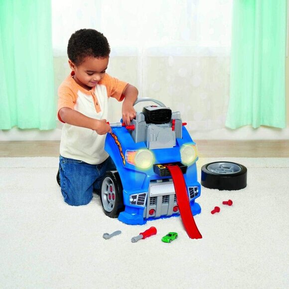 Kid Connection Take Apart Car Engine and Racetrack Cars Play Set - Picture 2 of 10